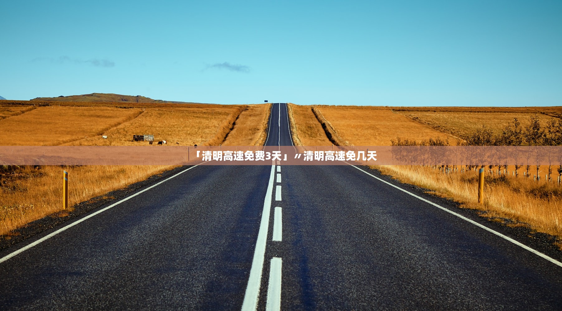 「清明高速免费3天」〃清明高速免几天