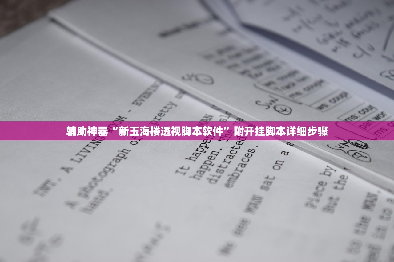 辅助神器“新玉海楼透视脚本软件”附开挂脚本详细步骤