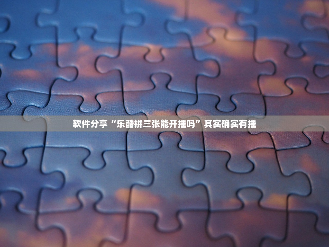 软件分享“乐酷拼三张能开挂吗”其实确实有挂