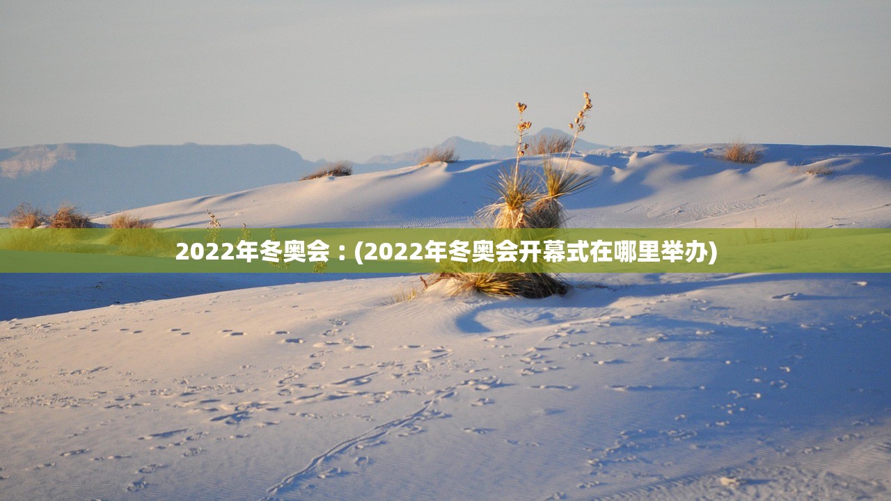 2022年冬奥会︰(2022年冬奥会开幕式在哪里举办)