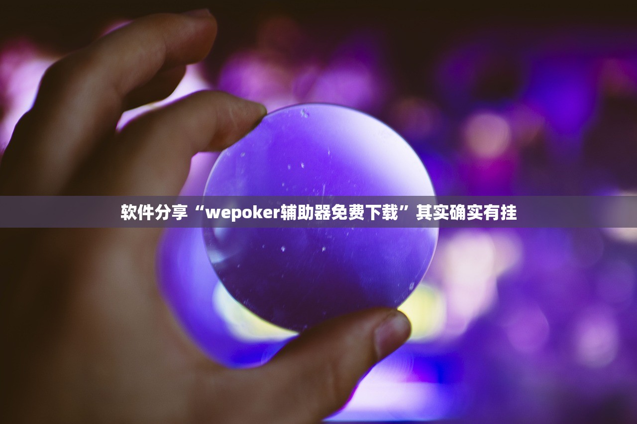 软件分享“wepoker辅助器免费下载”其实确实有挂