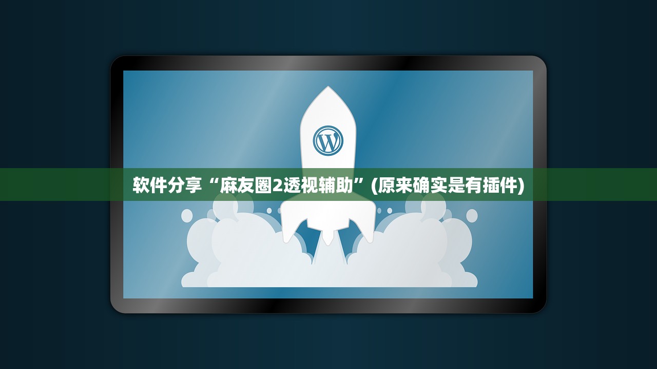 软件分享“麻友圈2透视辅助”(原来确实是有插件)