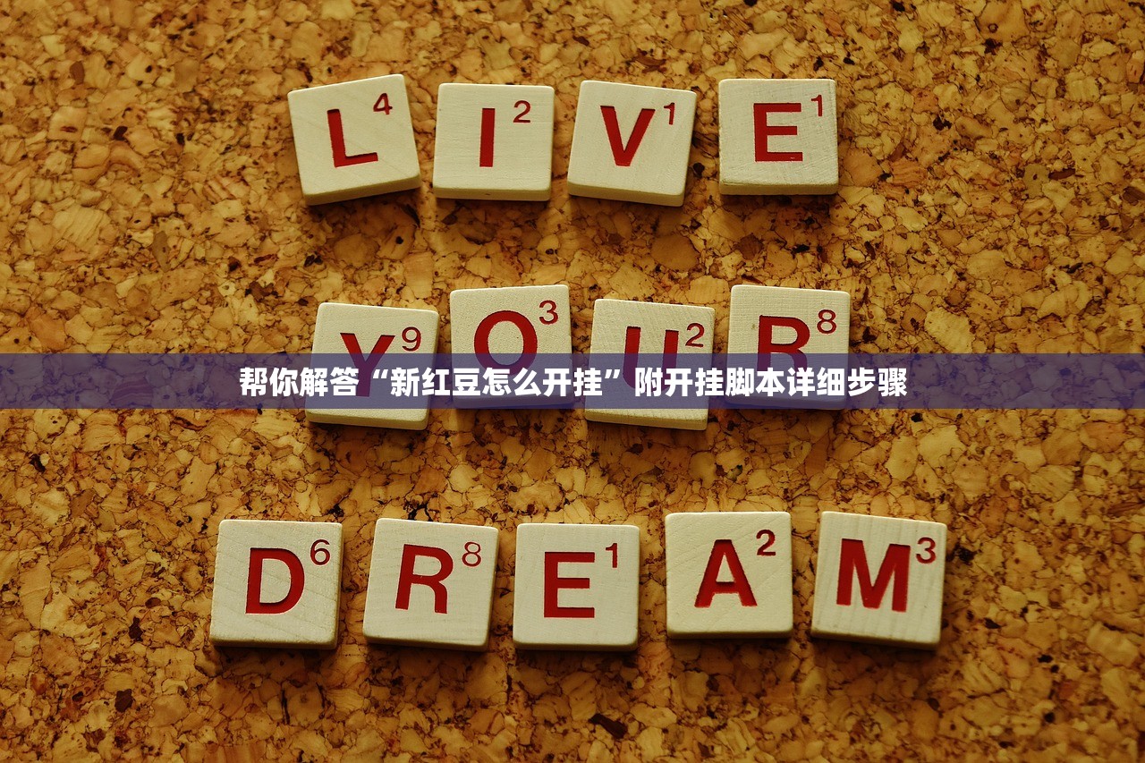 帮你解答“新红豆怎么开挂”附开挂脚本详细步骤