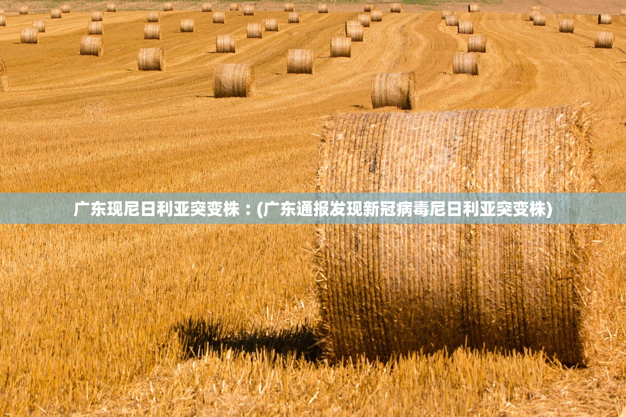 广东现尼日利亚突变株︰(广东通报发现新冠病毒尼日利亚突变株)
