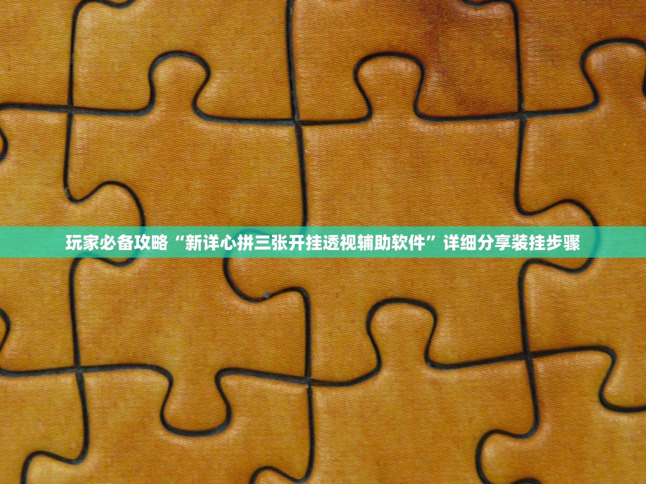 玩家必备攻略“新详心拼三张开挂透视辅助软件”详细分享装挂步骤