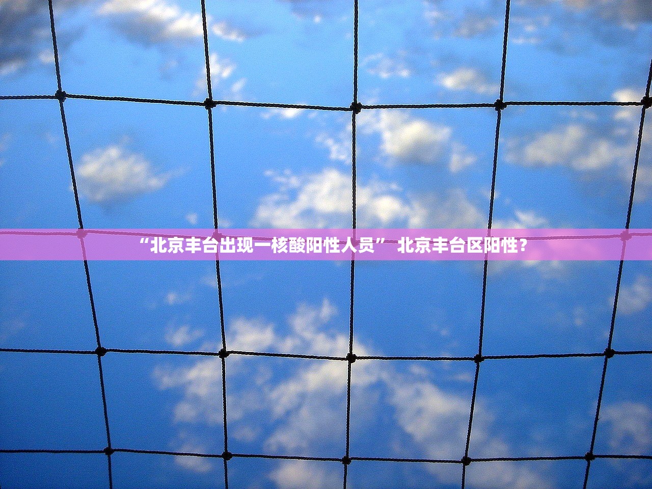 “北京丰台出现一核酸阳性人员” 北京丰台区阳性？