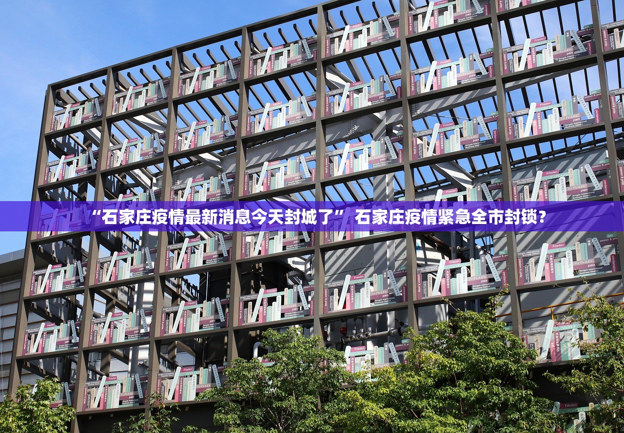 “石家庄疫情最新消息今天封城了	” 石家庄疫情紧急全市封锁？