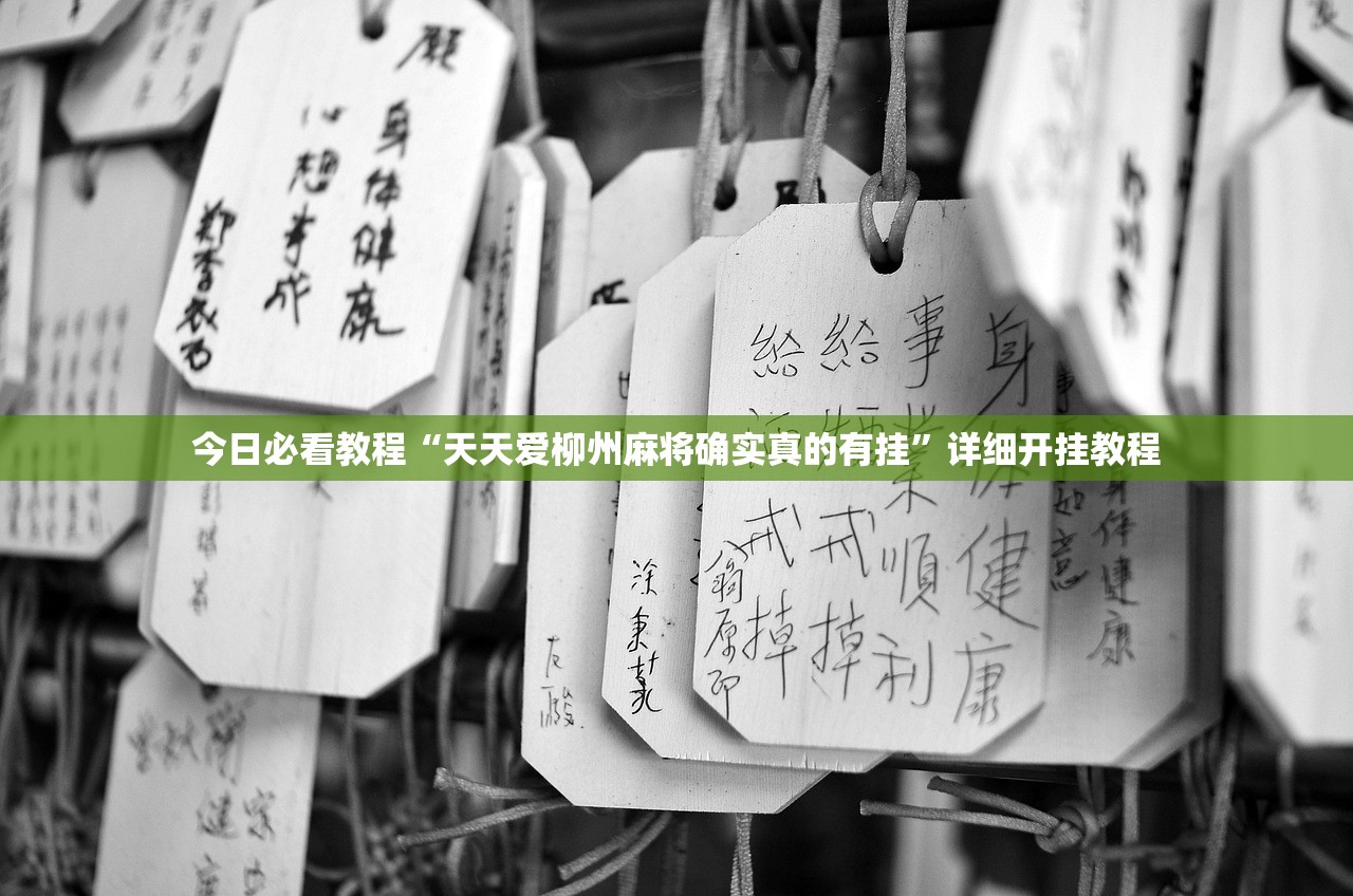 今日必看教程“天天爱柳州麻将确实真的有挂”详细开挂教程