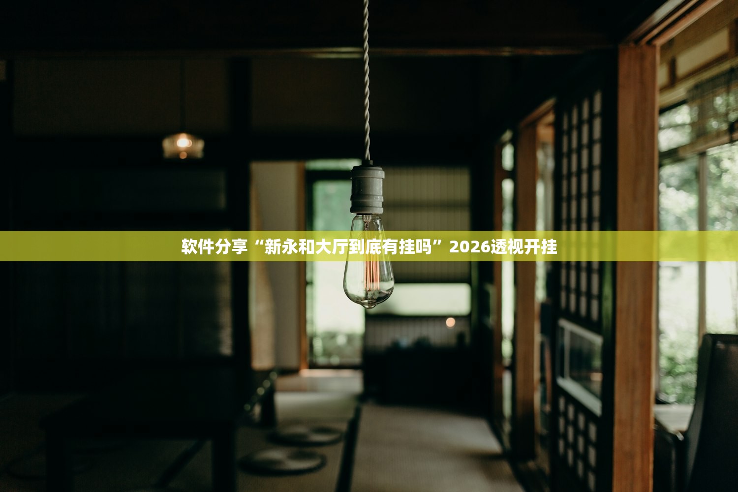 软件分享“新永和大厅到底有挂吗”2026透视开挂