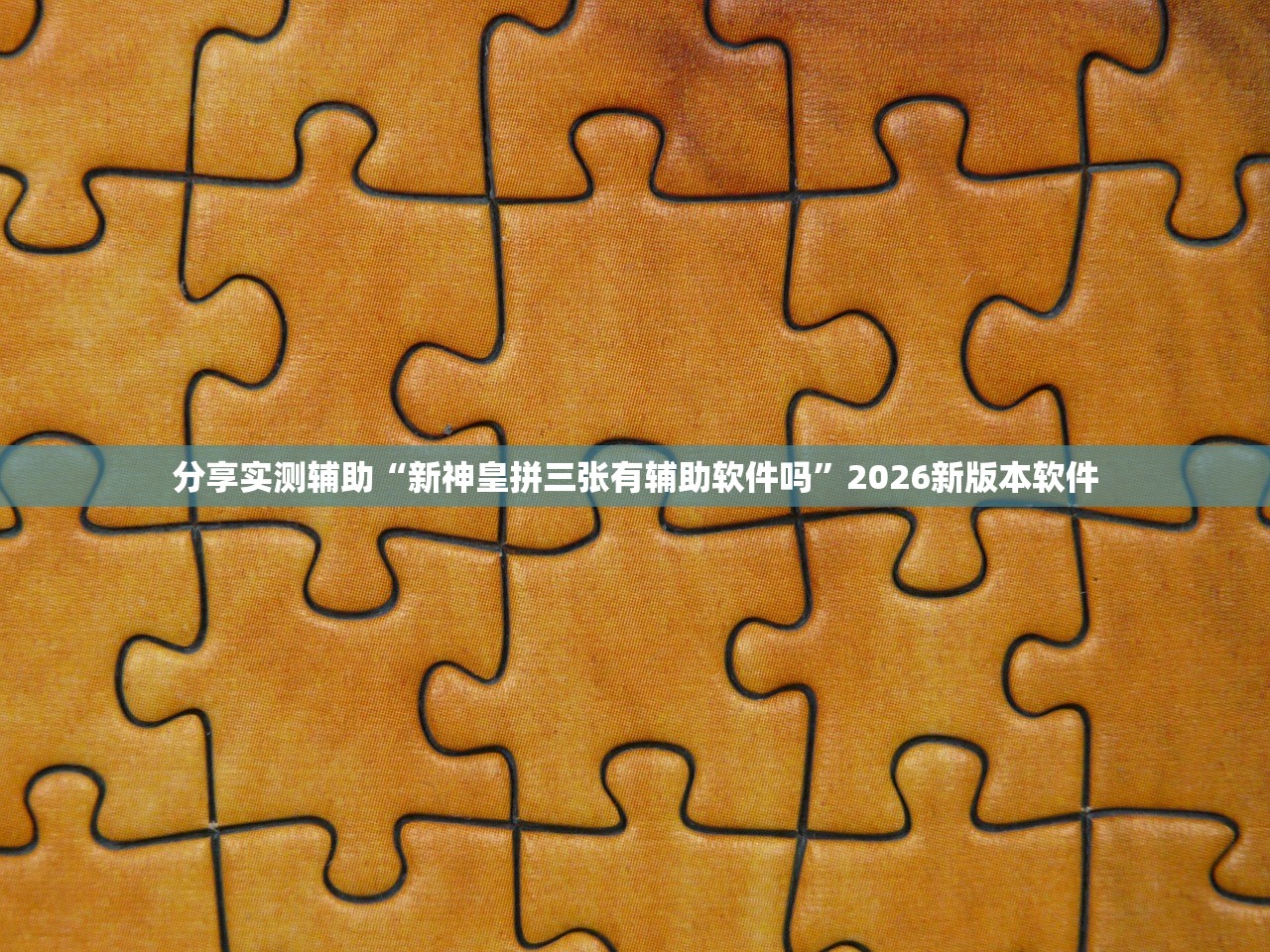 分享实测辅助“新神皇拼三张有辅助软件吗	”2026新版本软件