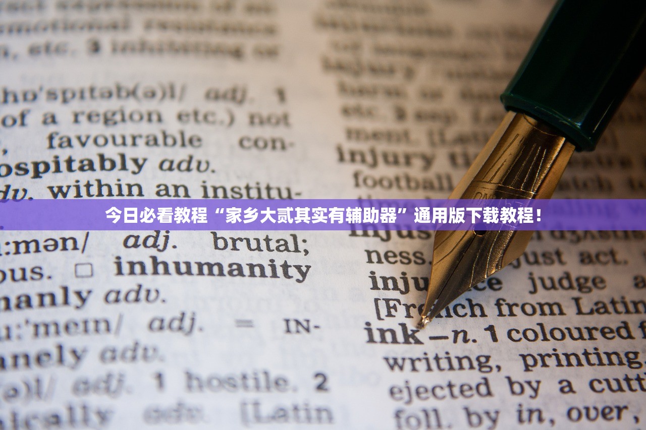 今日必看教程“家乡大贰其实有辅助器”通用版下载教程！