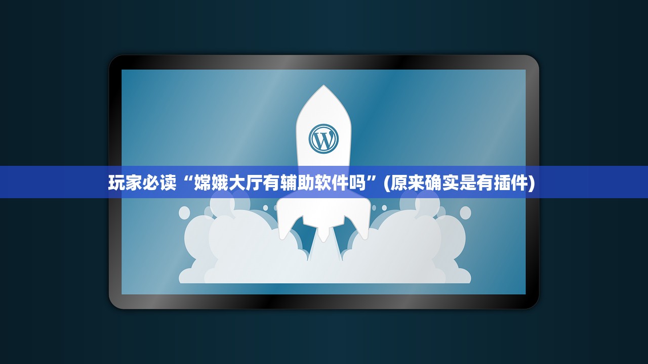 玩家必读“嫦娥大厅有辅助软件吗”(原来确实是有插件) 