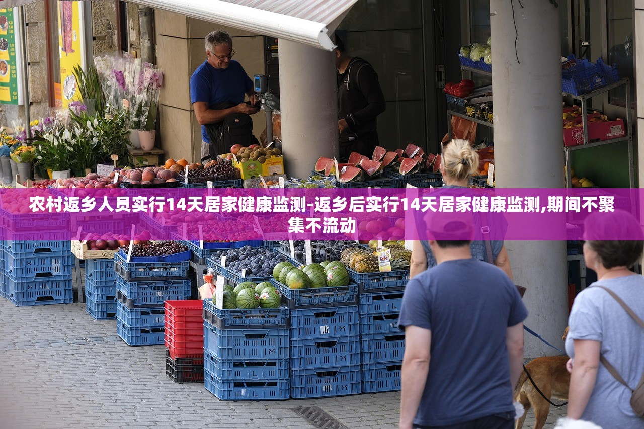 农村返乡人员实行14天居家健康监测-返乡后实行14天居家健康监测,期间不聚集不流动
