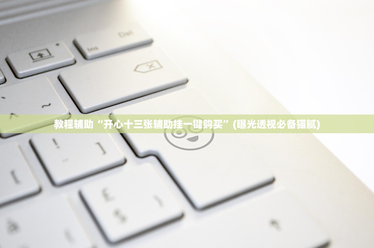 教程辅助“开心十三张辅助挂一键购买”(曝光透视必备猫腻)