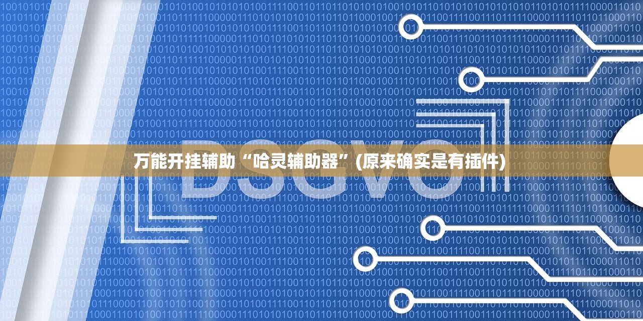 万能开挂辅助“哈灵辅助器”(原来确实是有插件) 