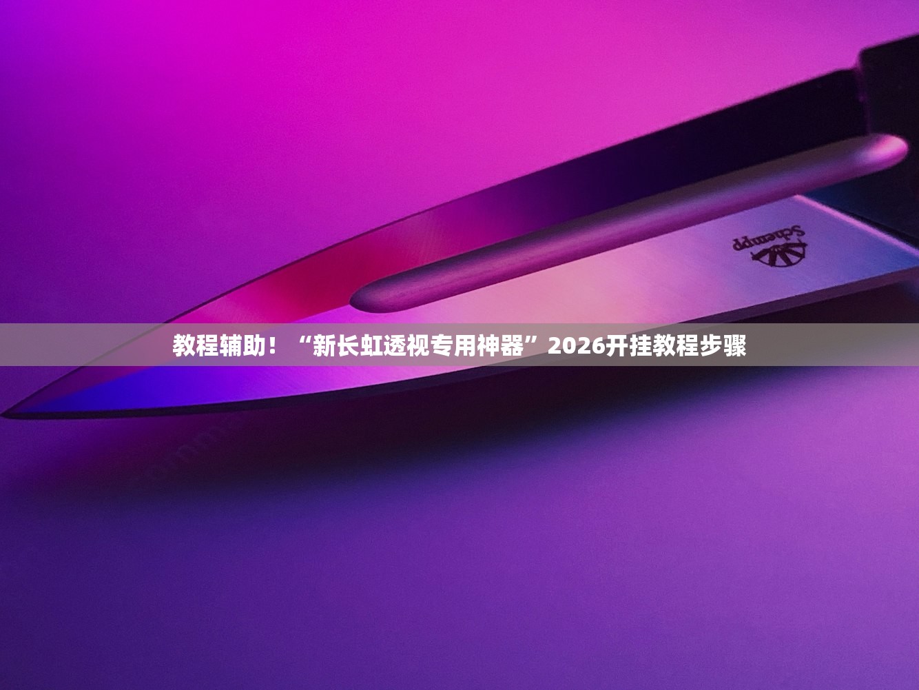 教程辅助！“新长虹透视专用神器”2026开挂教程步骤