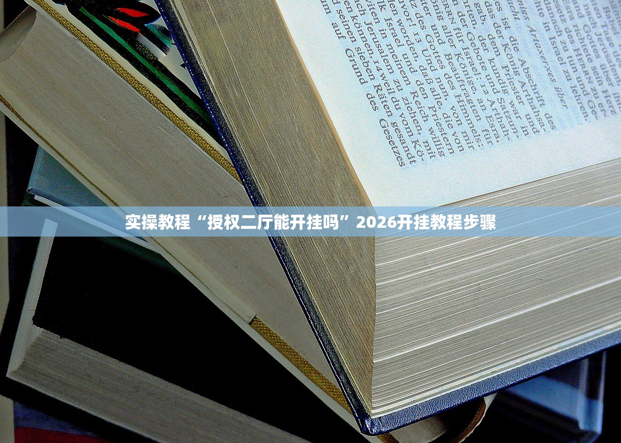 实操教程“授权二厅能开挂吗”2026开挂教程步骤