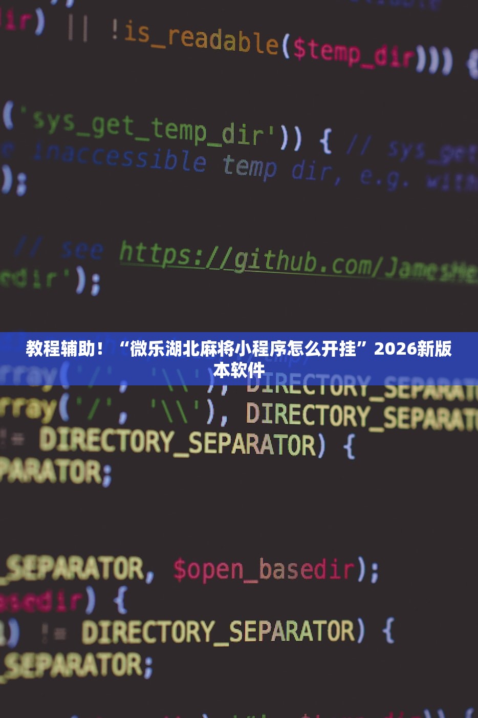 教程辅助！“微乐湖北麻将小程序怎么开挂”2026新版本软件