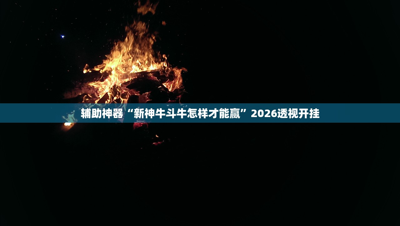 辅助神器“新神牛斗牛怎样才能赢”2026透视开挂