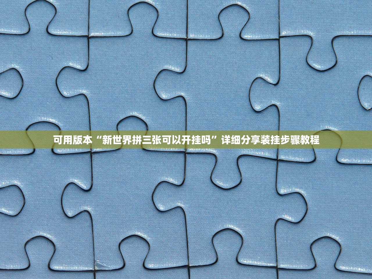 可用版本“新世界拼三张可以开挂吗”详细分享装挂步骤教程