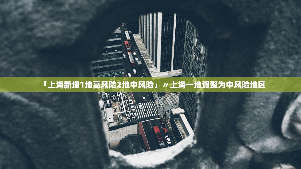 「上海新增1地高风险2地中风险」〃上海一地调整为中风险地区 「上海新增1地高风险2地中风险」〃上海一地调整为中风险地区