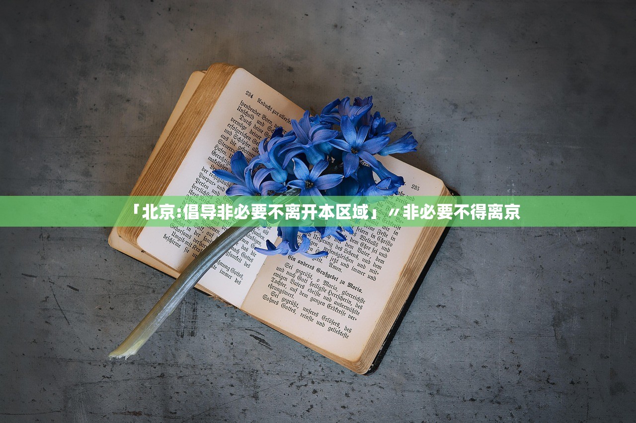 「北京:倡导非必要不离开本区域」〃非必要不得离京 「北京:倡导非必要不离开本区域」〃非必要不得离京
