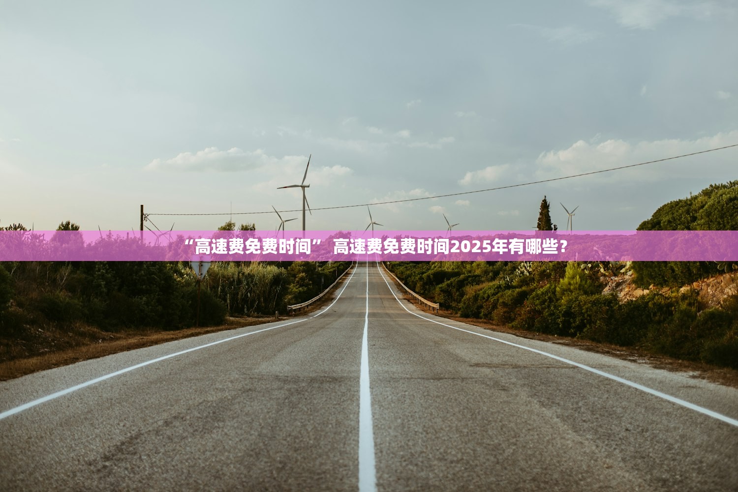 “高速费免费时间	” 高速费免费时间2025年有哪些？