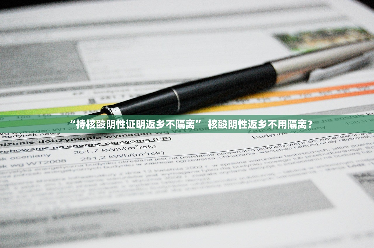 “持核酸阴性证明返乡不隔离” 核酸阴性返乡不用隔离？