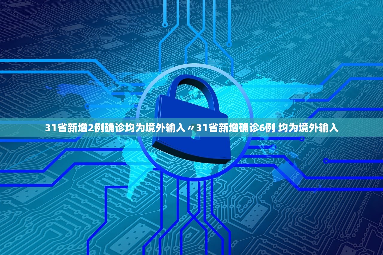 31省新增2例确诊均为境外输入〃31省新增确诊6例 均为境外输入