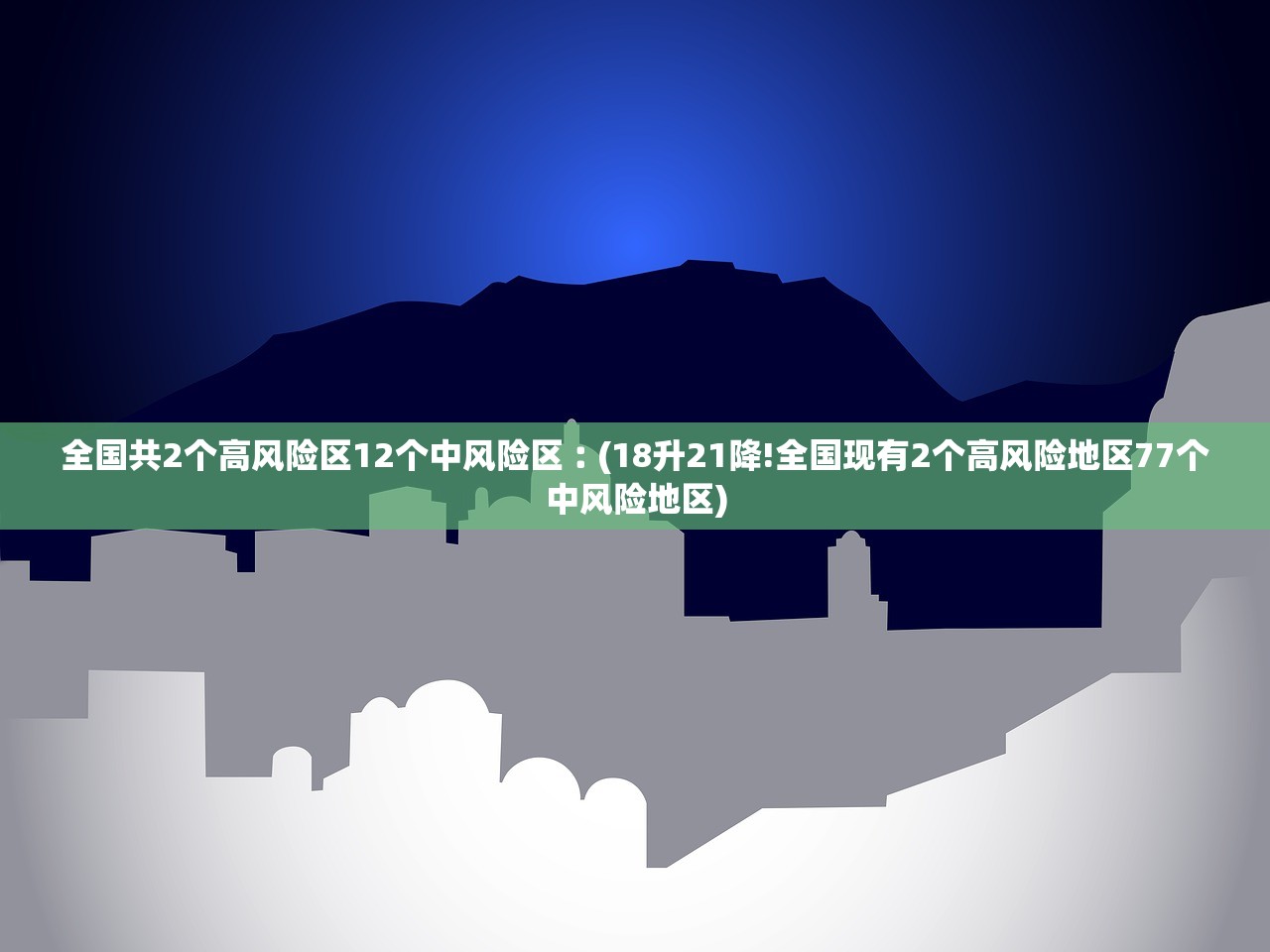 全国共2个高风险区12个中风险区︰(18升21降!全国现有2个高风险地区77个中风险地区)