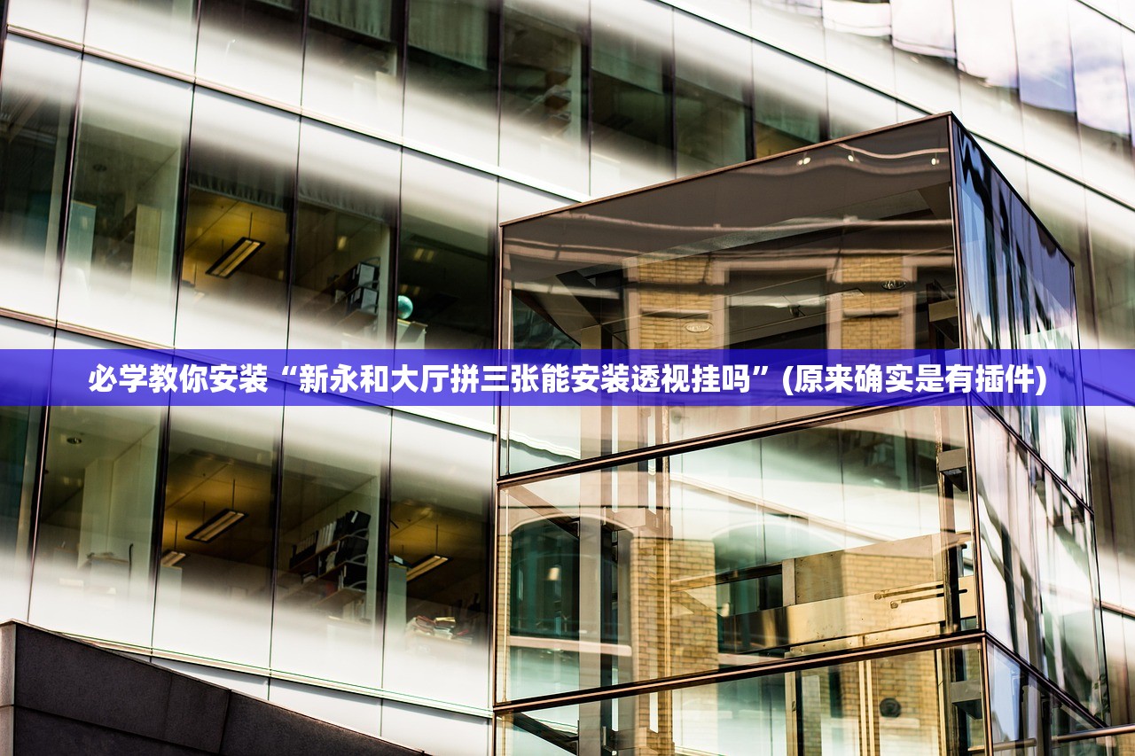 必学教你安装“新永和大厅拼三张能安装透视挂吗”(原来确实是有插件)