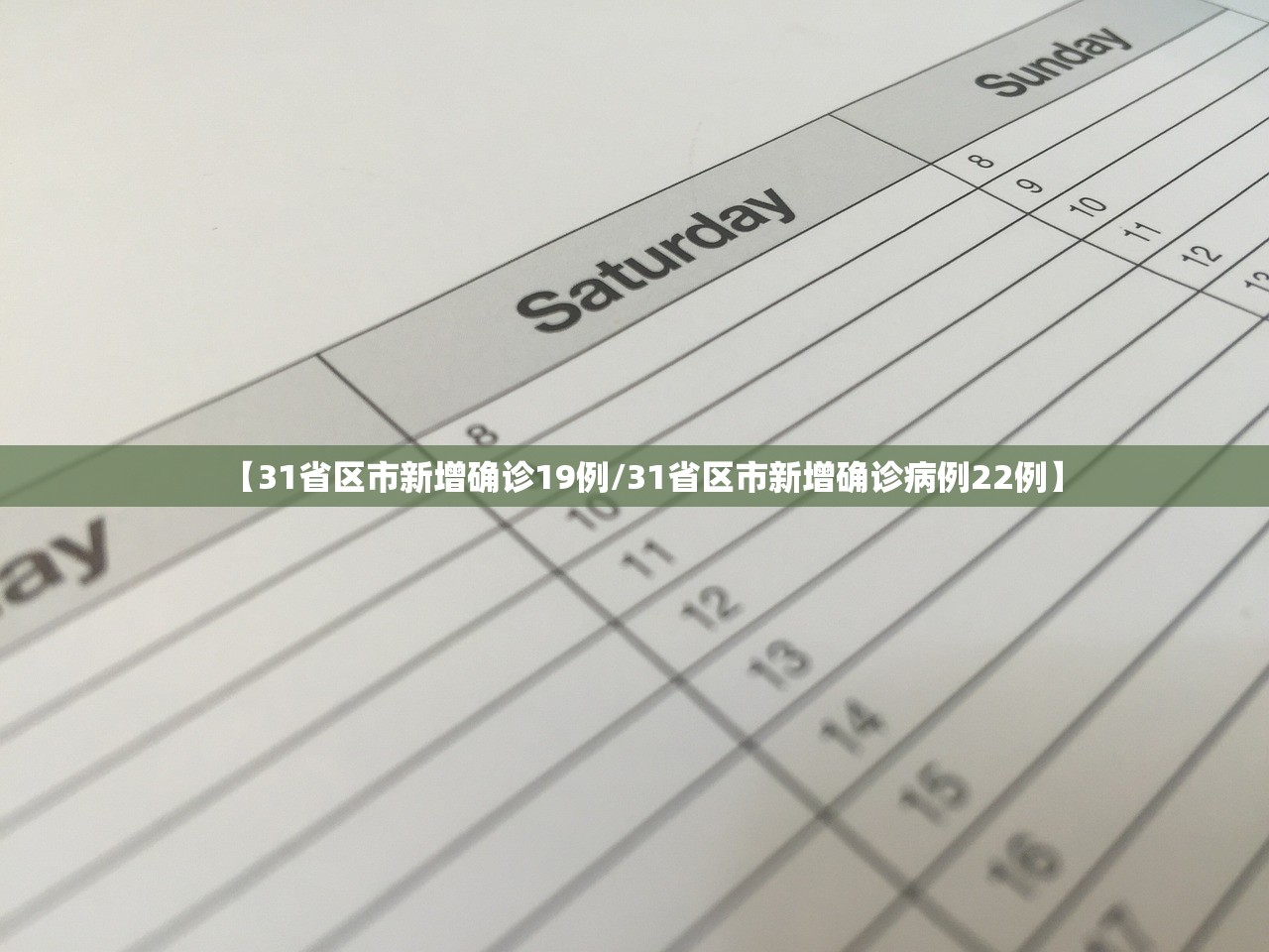 【31省区市新增确诊19例/31省区市新增确诊病例22例】