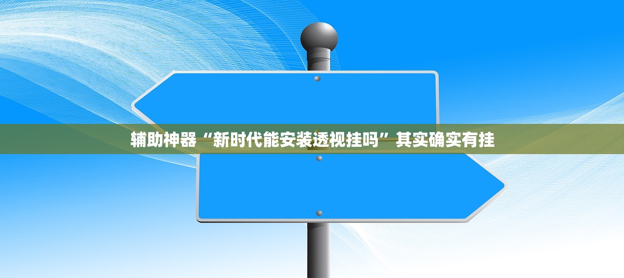 辅助神器“新时代能安装透视挂吗”其实确实有挂