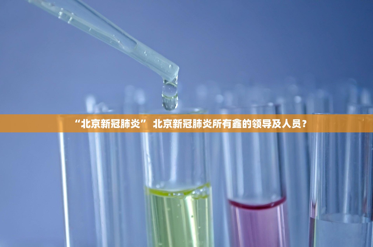 “北京新冠肺炎” 北京新冠肺炎所有鑫的领导及人员？