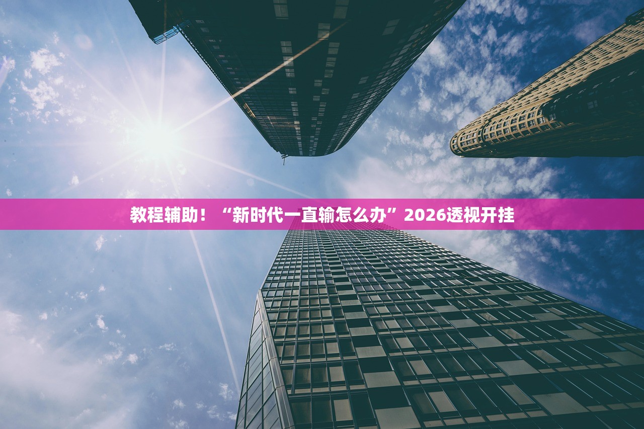 教程辅助！“新时代一直输怎么办	”2026透视开挂