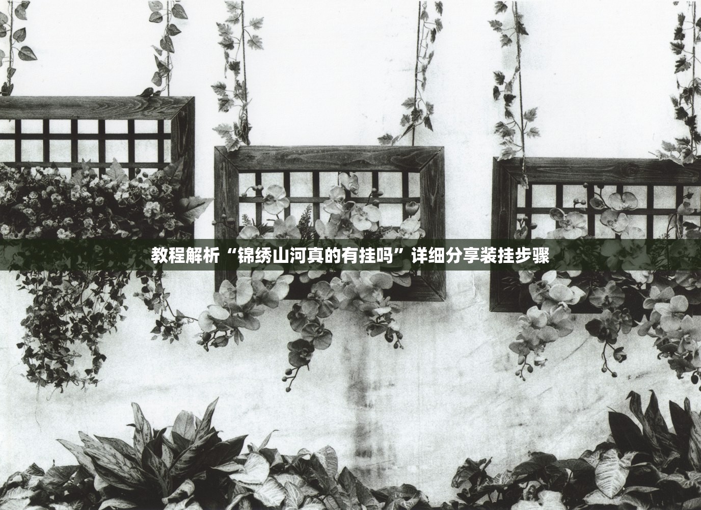 教程解析“锦绣山河真的有挂吗”详细分享装挂步骤