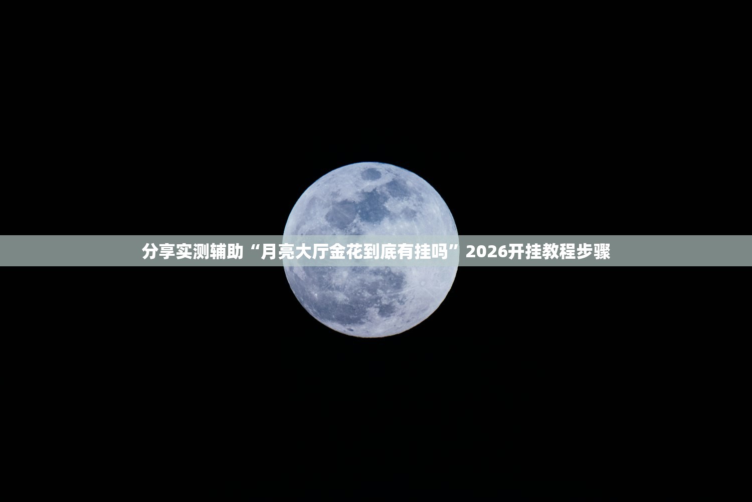 分享实测辅助“月亮大厅金花到底有挂吗”2026开挂教程步骤