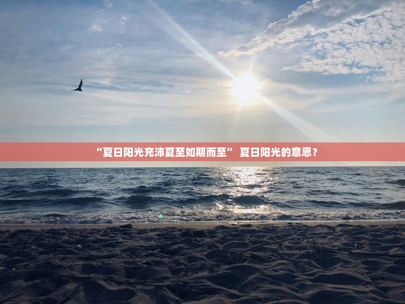 “夏日阳光充沛夏至如期而至	” 夏日阳光的意思？