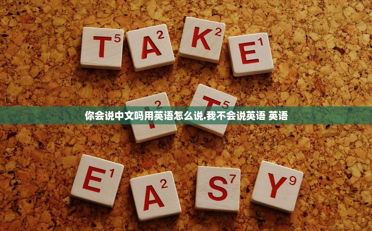 你会说中文吗用英语怎么说.我不会说英语 英语