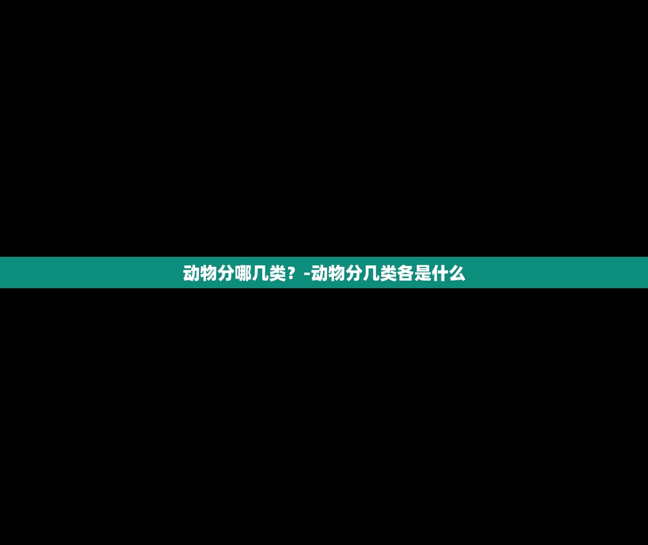 动物分哪几类？-动物分几类各是什么