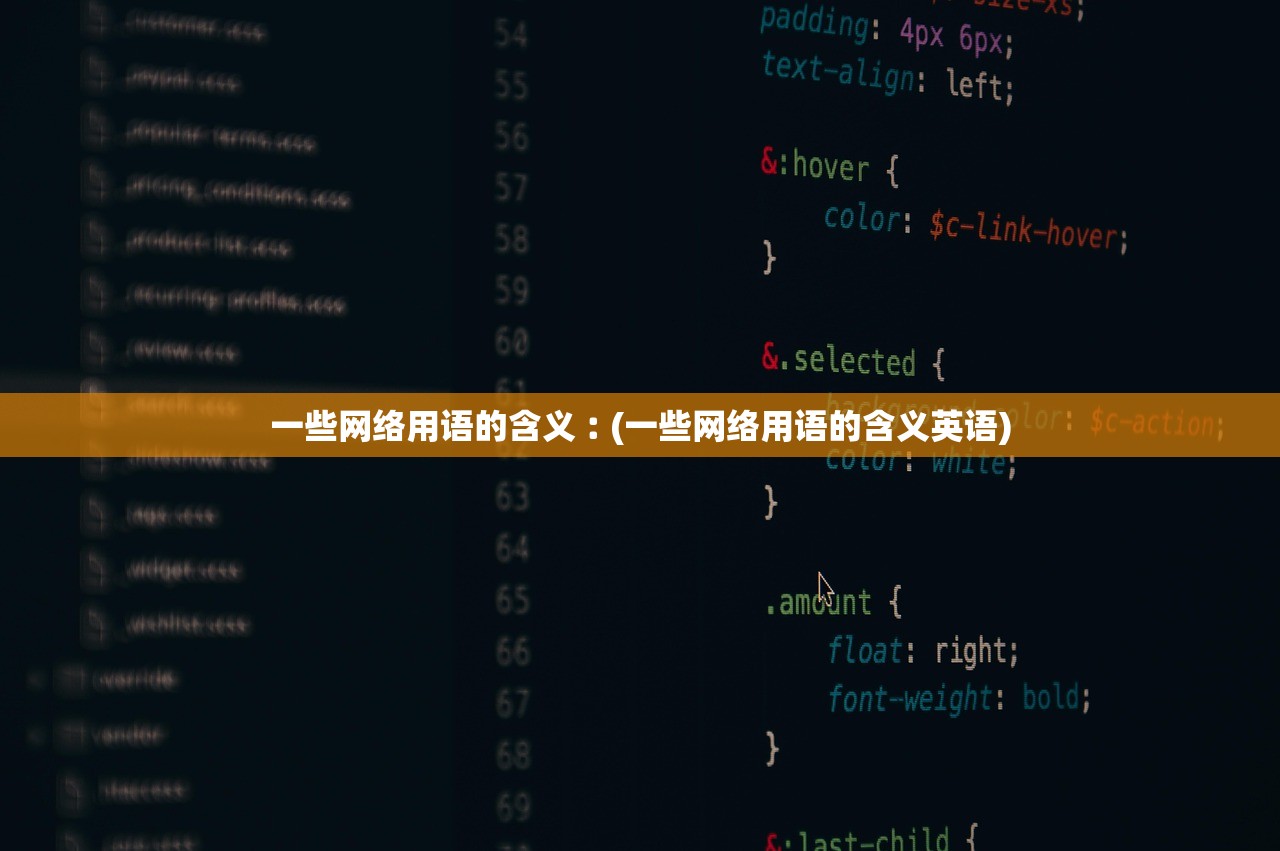 一些网络用语的含义︰(一些网络用语的含义英语) 一些网络用语的含义︰(一些网络用语的含义英语)