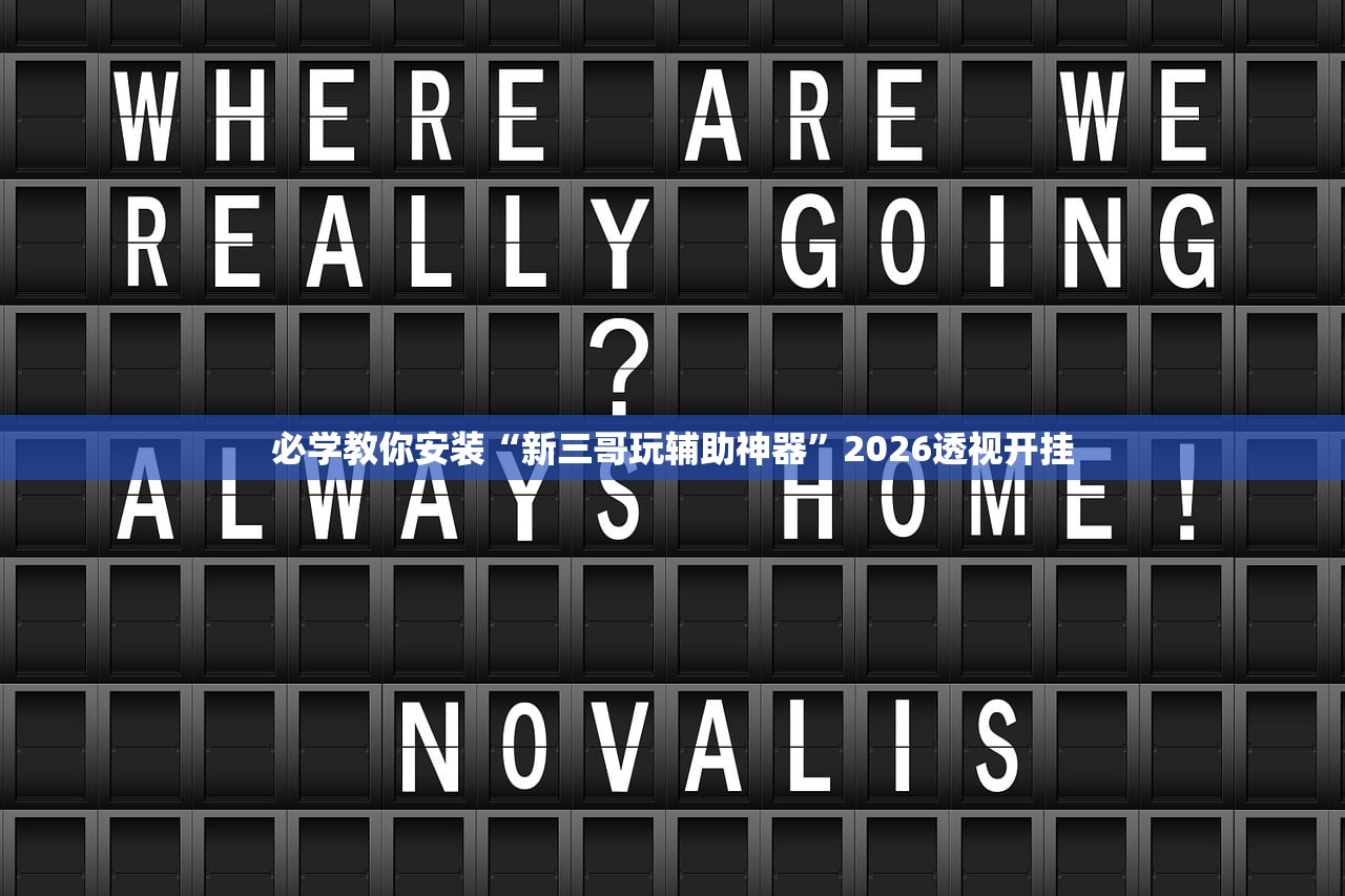 必学教你安装“新三哥玩辅助神器”2026透视开挂