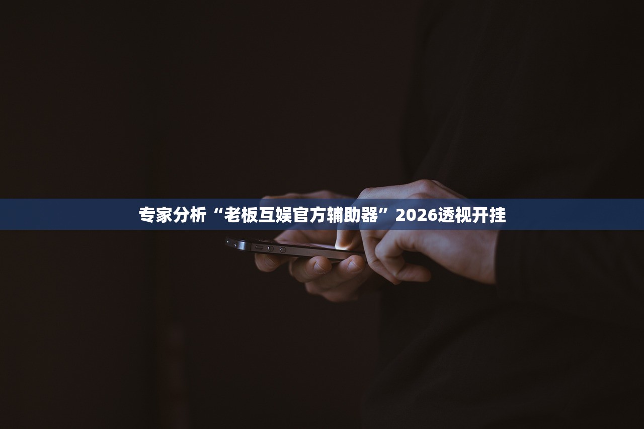 专家分析“老板互娱官方辅助器”2026透视开挂