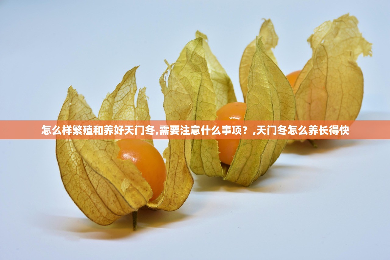 怎么样繁殖和养好天门冬,需要注意什么事项？,天门冬怎么养长得快