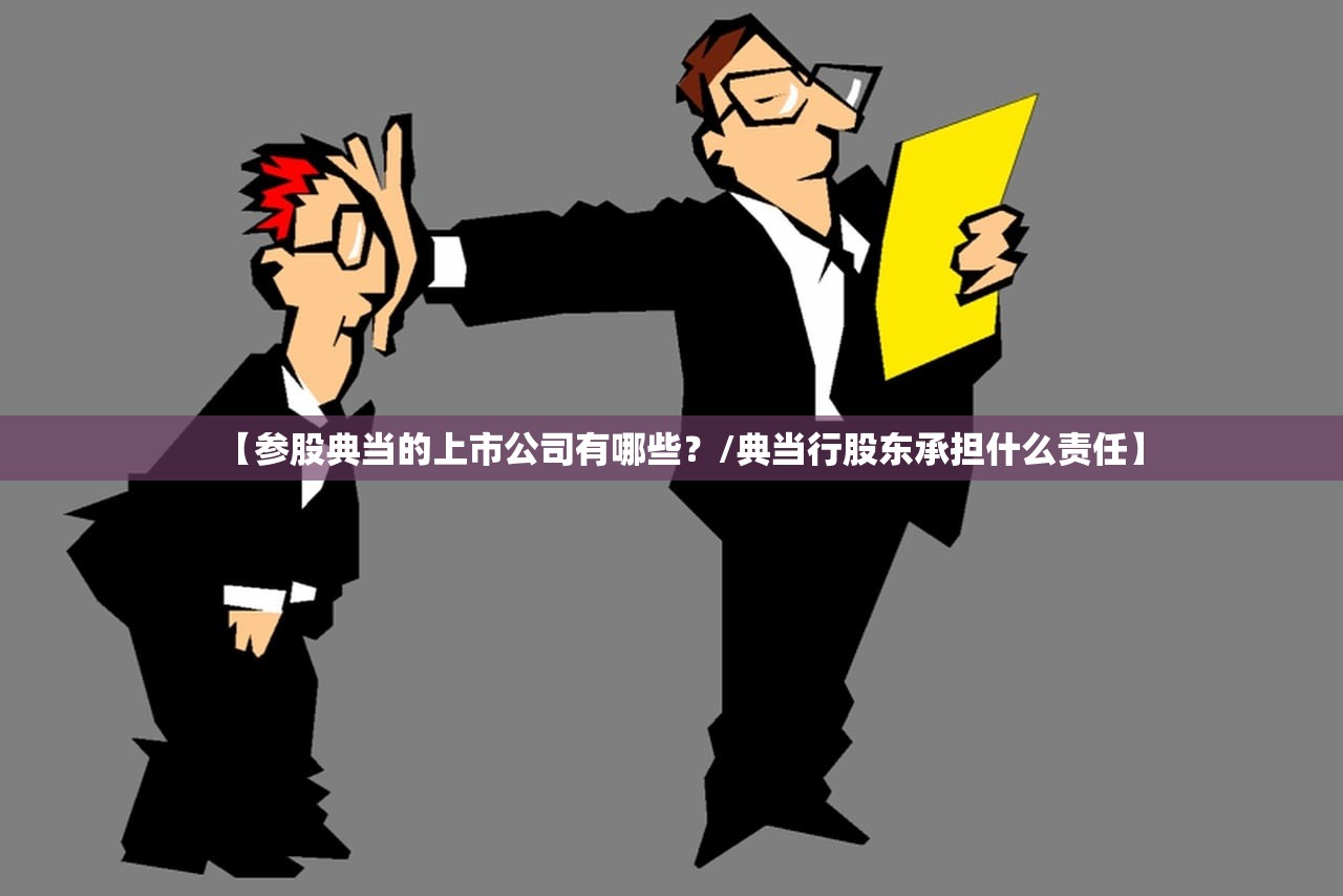 【参股典当的上市公司有哪些？/典当行股东承担什么责任】