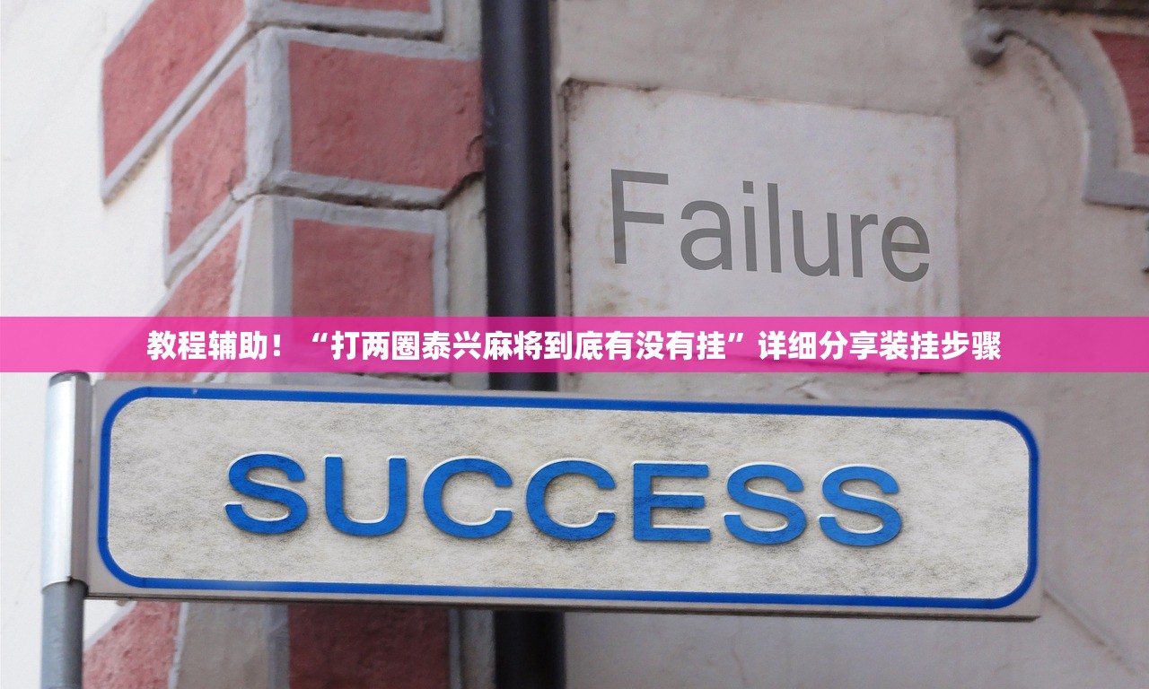 教程辅助！“打两圈泰兴麻将到底有没有挂”详细分享装挂步骤