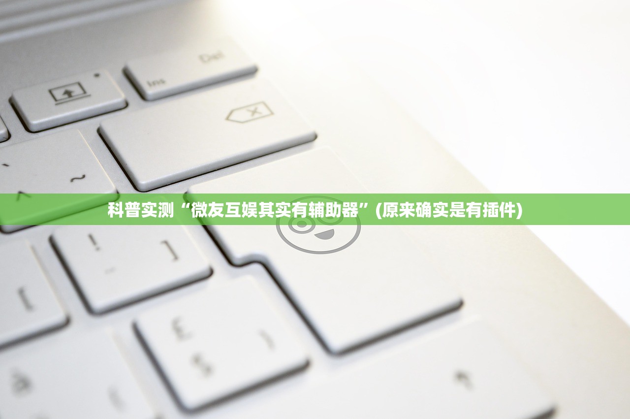 科普实测“微友互娱其实有辅助器	”(原来确实是有插件)