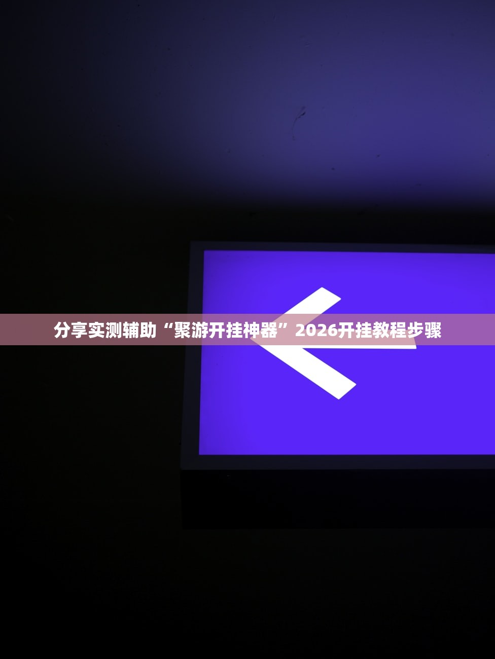 分享实测辅助“聚游开挂神器	”2026开挂教程步骤
