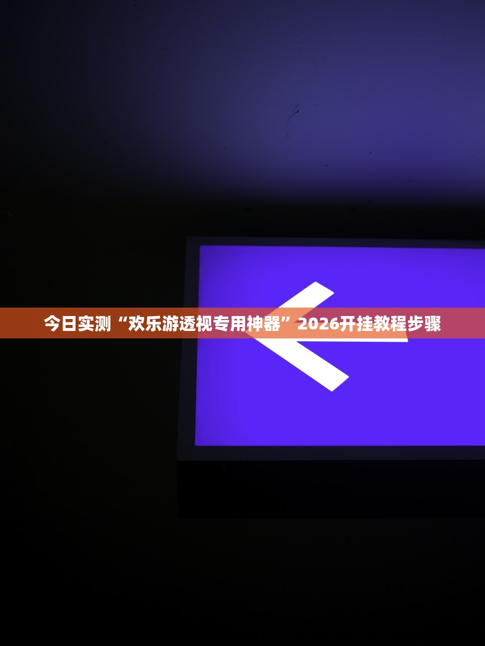 今日实测“欢乐游透视专用神器	”2026开挂教程步骤