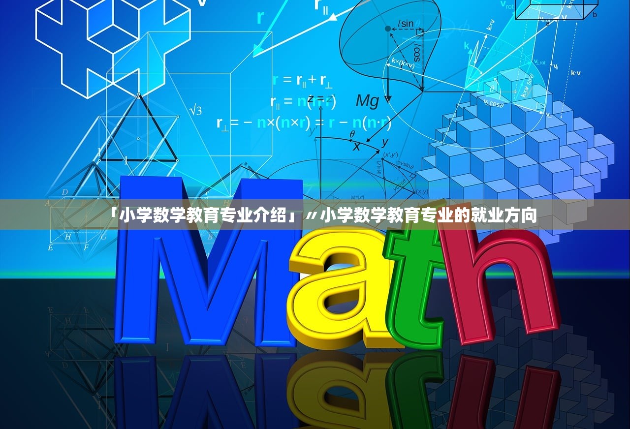 「小学数学教育专业介绍」〃小学数学教育专业的就业方向